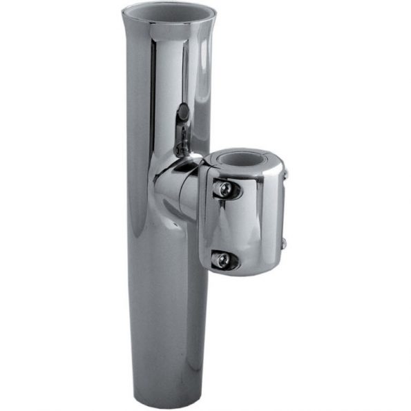 Taco F16-2600POL-1 Polished 316 Stainless Clamp On Rod Holder Fits  7/8" and 1" Tube