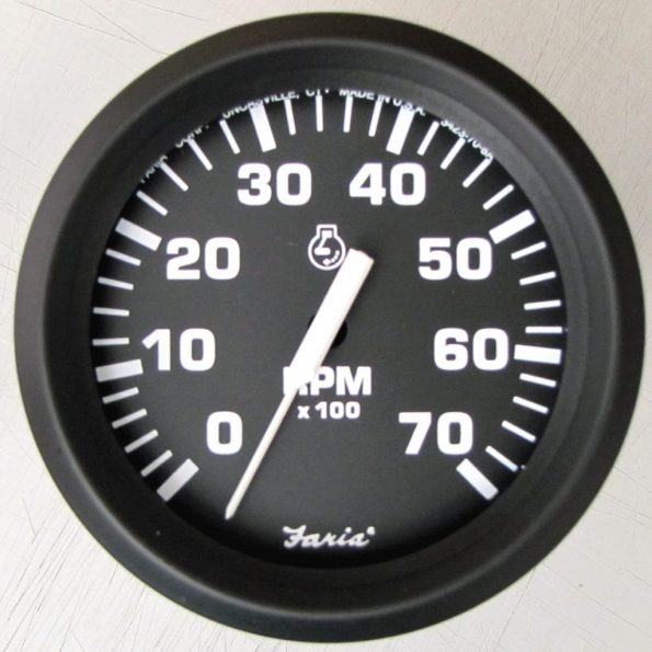 Faria 32805 Outboard Tachometer Euro Series 7000 RPM
