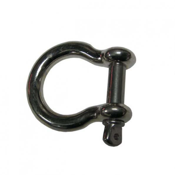 Stainless Steel 1/4″ Bow Shackles with Screw Pin