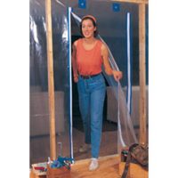 Tarp Zip Up Adhesive Backed Zippered Doorway