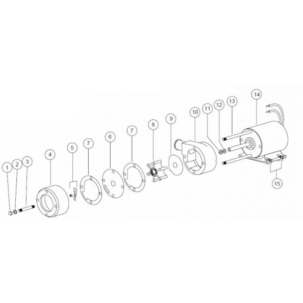 Jabsco 18598-1000 Macerator Pump Service Kit
