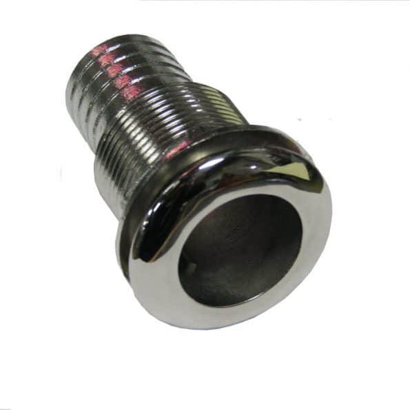 Mako Manufacturing 33502 Thru Hull Outlet with 1/2" Hose Connection