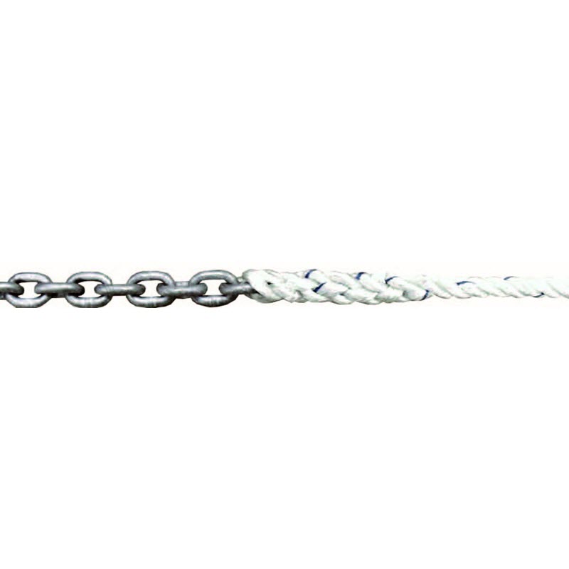 Titan Anchor Rode 200' 1/2 3-Strand Nylon with 50' 1/4 HT G4 Calibrated  Chain, Poco Marine