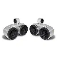 Aerial Twin Bullet Speakers – Polished Aluminum