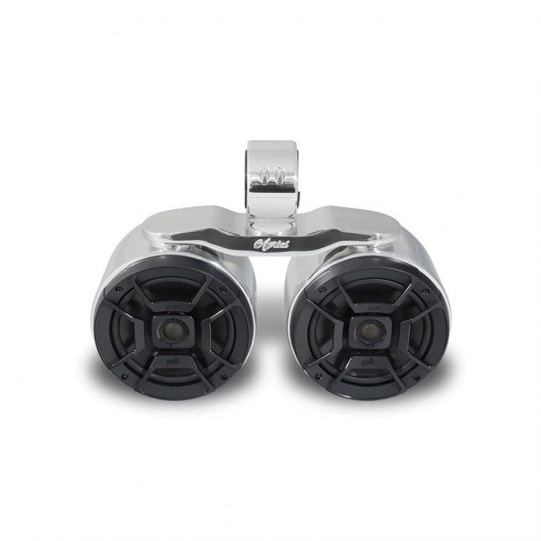 Aerial Twin Bullet Speakers - Polished Aluminum - Image 2