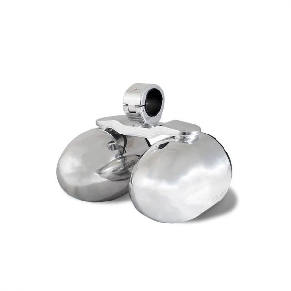 Aerial Twin Bullet Speakers - Polished Aluminum - Image 3