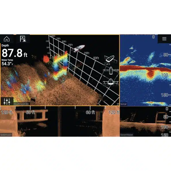Raymarine Axiom Pro 12 RVX with RealVision 3D 1kw Sonar and Coastal Canada & US Navionics Charts - Image 3