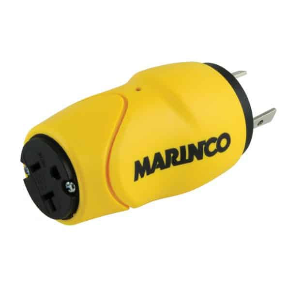 Marinco S30-15 Straight Adapter, 30A 125V Male To 15A 125V Female - Image 2