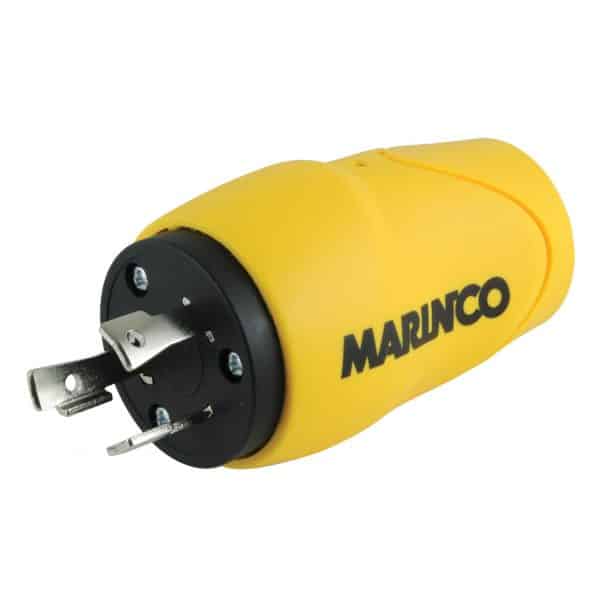 Marinco S30-15 Straight Adapter, 30A 125V Male To 15A 125V Female