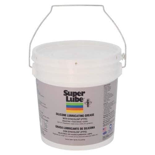 Super Lube Silicone Lubricating Grease w/Syncolon ( PTFE) 5 Lb Pail-Case of 4