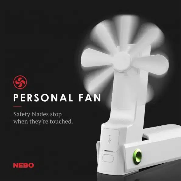 NEBO PAL-360 Power Bank and Flashlight with Fan - Image 5