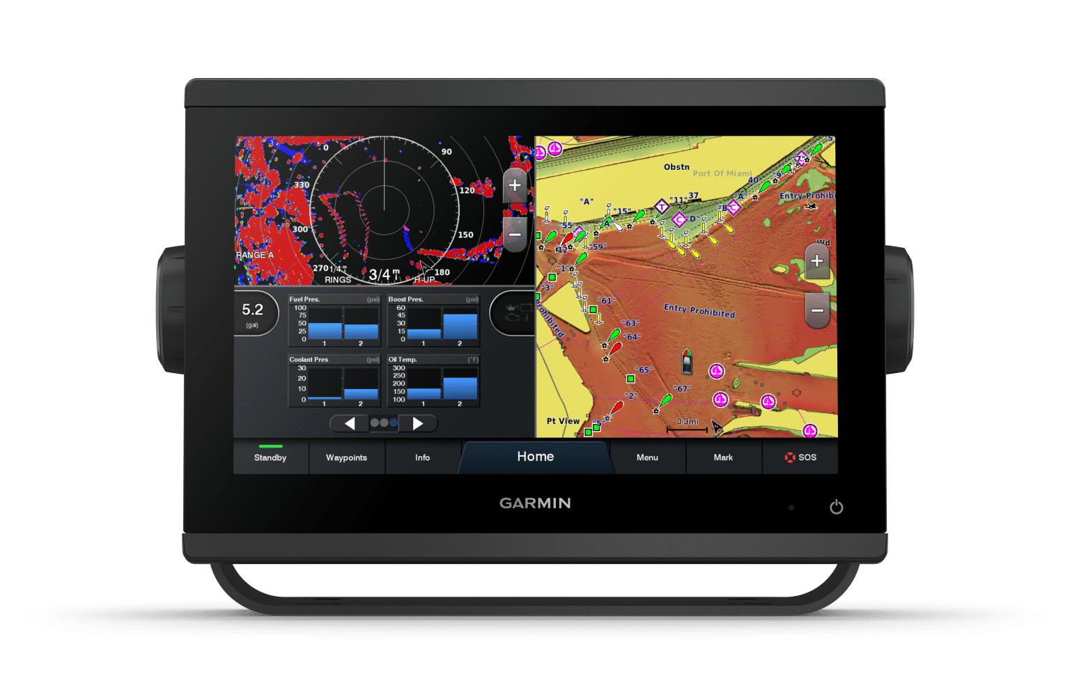 Garmin GPSMAP 943xsv and CHIRP Sonar with Mapping