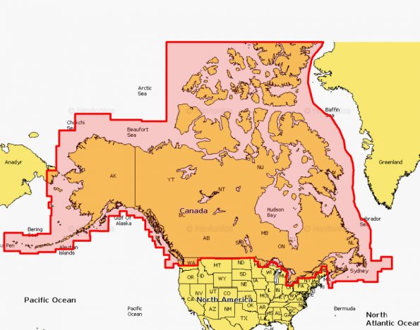 Navionics + Canada and Alaska SD/MSD