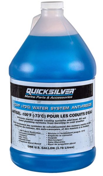Quicksilver Premium -100 Non-Toxic Antifreeze, Gallon