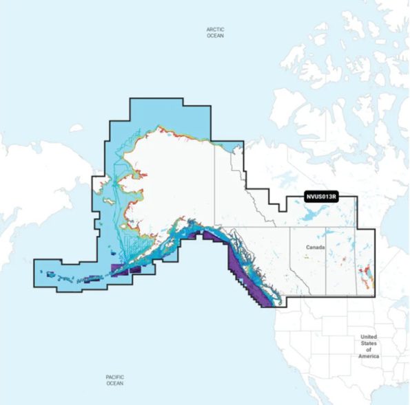 Garmin Navionics Vision+ Canada West & Alaska - Lakes, Rivers and Coastal Marine Charts