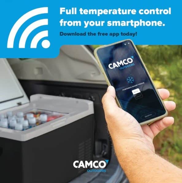 Camco CAM-750 Portable 120V AC/DC 75 Liter Refrigerator Dual Zone - Image 4