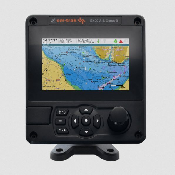 Em-Trak B400 AIS Class B High Powered Priority Transmit with 5" Color Display