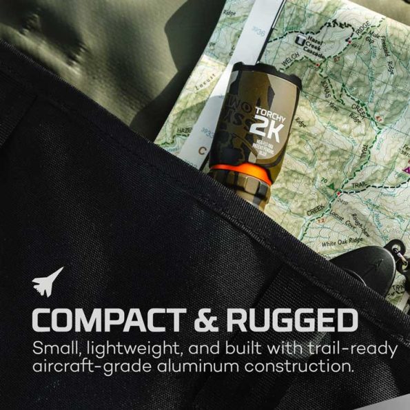NEBO TORCHY 2K Rechargeable Pocket Flashlight - MossyOak Bottomland - Image 3