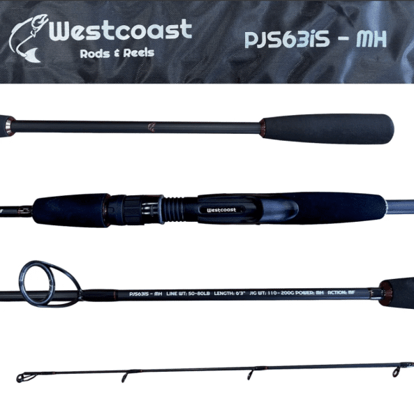 Westcoast Fishing Tackle SWS- Light Action Jigging Rods 1 Piece (PJS63iC) & (PJS63iS) - Image 2