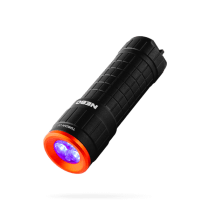 Black flashlight with UV light