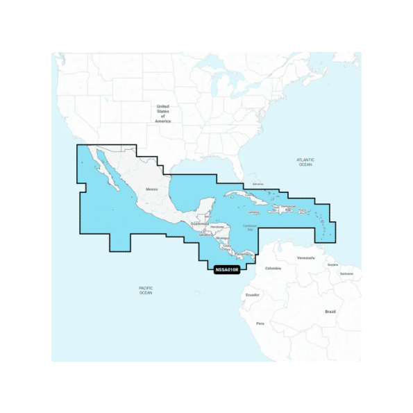 Garmin Navionics+ Central America & Caribbean - Inland and Coastal Marine Charts