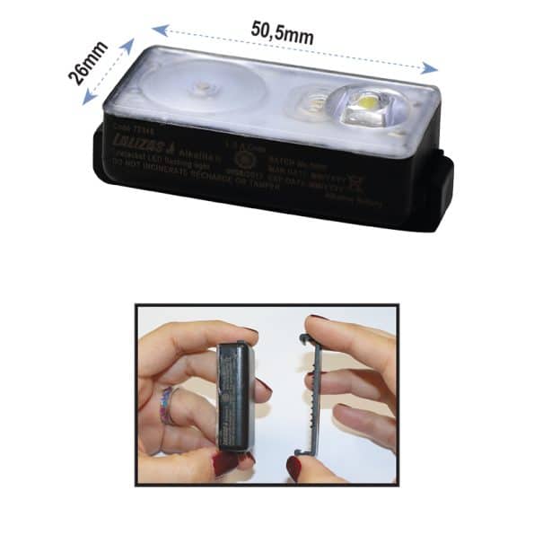 Lalizas Lifejacket LED Water Activated Strobe Light Alkalite II USCG-SOLAS-MED - Image 2