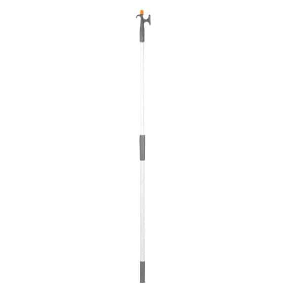 Nuova Rade Boat Hook, Telescoping Anodized Aluminum, White  47"-77"