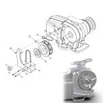 Lofrans TIGRES Horizontal Windlass 12 Volt 1500W 3/8" HT Chain with Rope Kit - Image 3