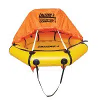 liferaft, safety equipment, valise