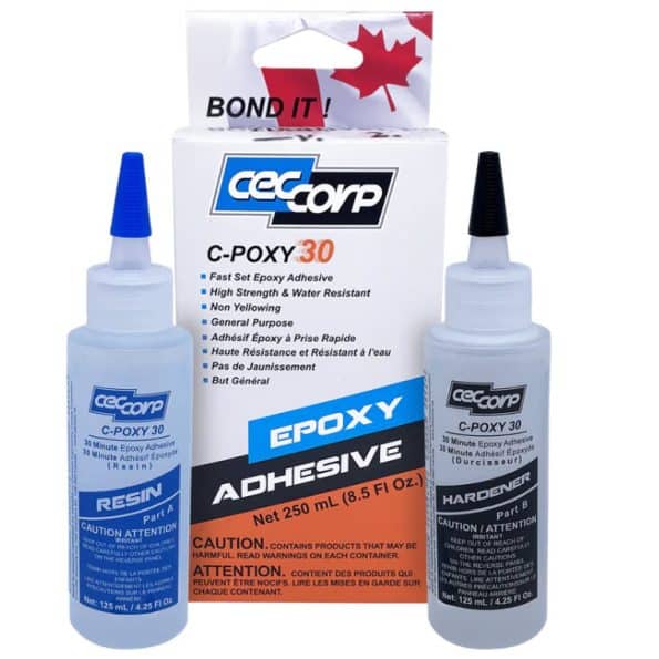 CEC CORP C-Poxy 30 Minute High-Performance Epoxy - 250 mL (8.5 fl oz)