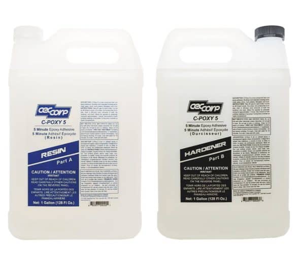 CEC CORP C-POXY 5 Minute Epoxy Glue - 7.57 L (2 gal) Kit
