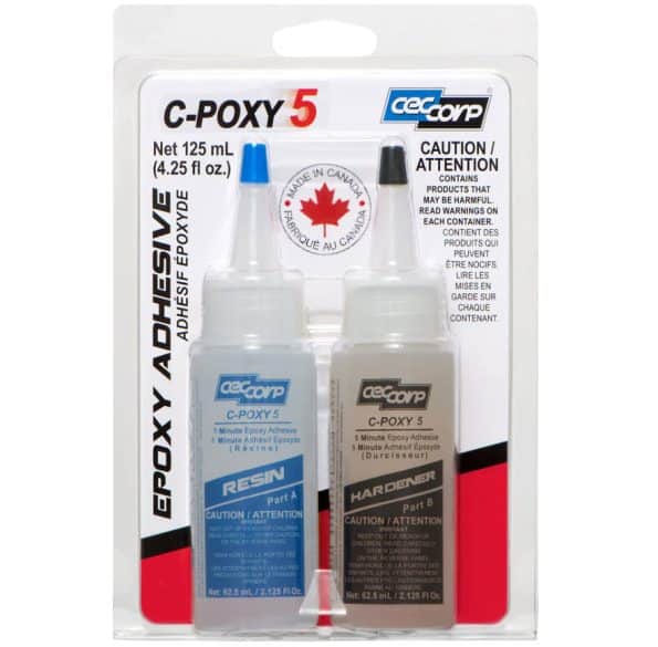CEC CORP C-POXY 5 Minute Epoxy Glue - 4.25 Oz (125ml)