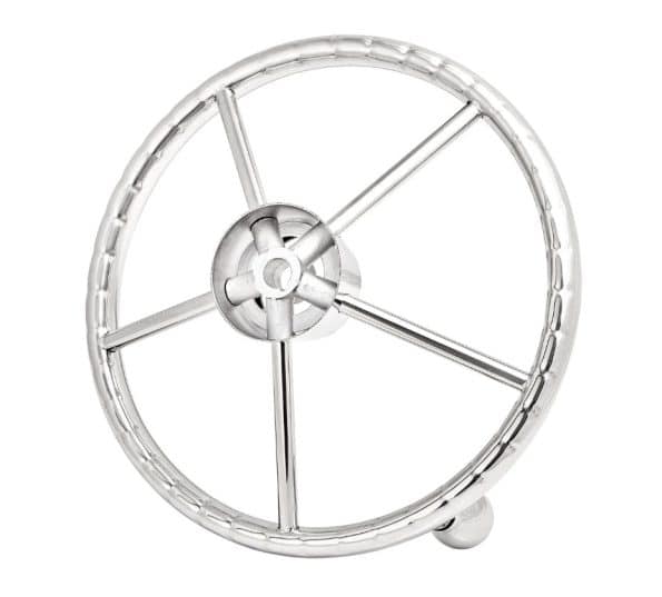 Gemlux Stainless Steel Steering Wheel 13" with Knob - Image 2
