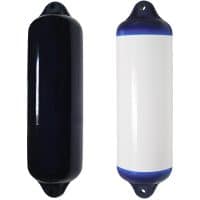 Ocean fenders bumpers in white/blue and black