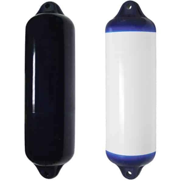 Ocean fenders bumpers in white/blue and black
