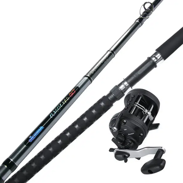 Okuma rod and reel trolling combo