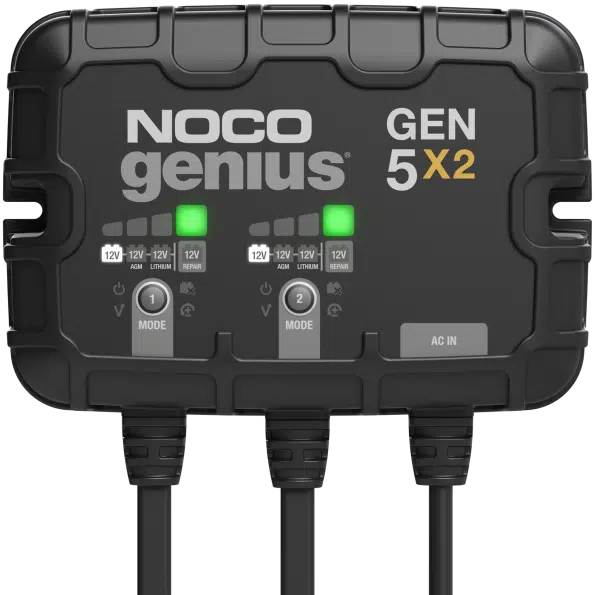 2-Bank, 10-Amp On-Board Battery Charger