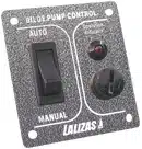Pump switch ON-OFF-MON, w/ light, Inox 316, charcoal, 12/24V
