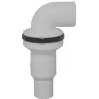 Non-return valve with 1'' outlet 90° angle