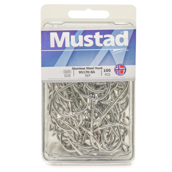 Mustad Salmon Siwash Hooks-3X Strong Stainless Steel-100 Pack - Image 3