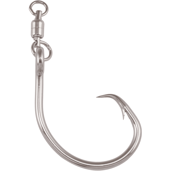 Mustad Demon Perfect Circle Swivel Eye Hook 3X Strong-2 Pack