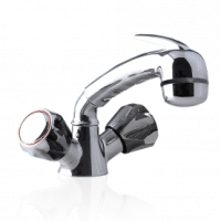 Barka Double Handle Pull-Out Shower-Faucet Mixer-Chrome