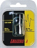 Lalizas C2R, BA15s, 12V/10W, Incandescent Navigation Bulb, 38/64 x 1-22/64'' (15X34mm), Bulb in Blister