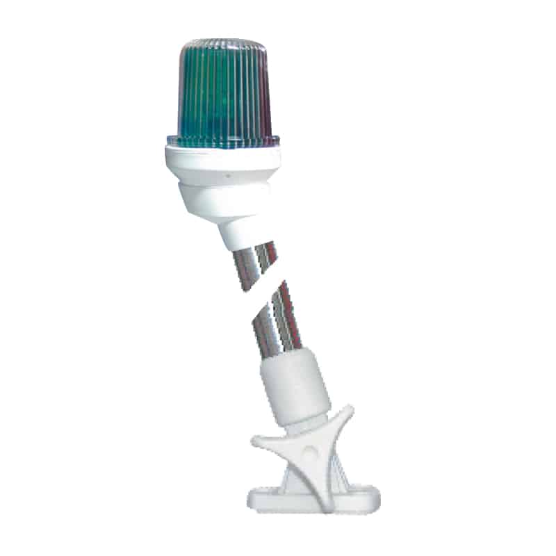 Lalizas Folding Pole Light with colored lens, (23cm), White