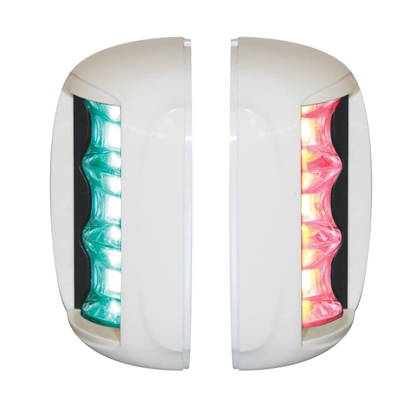 FOS LED 20 Starboard & Port Lights 112,5°, Set, with white housing