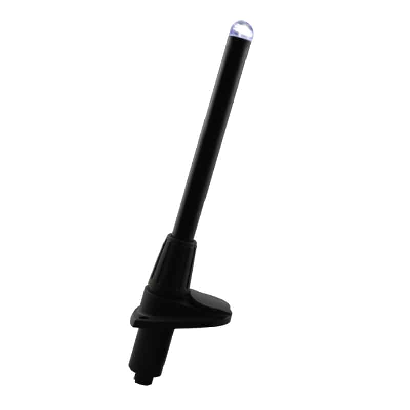 MICRO LED Pole Light, Plug in 23-5/8'' (60cm), White Light, Black