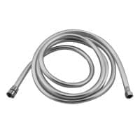 Shower Hose Braid, 4,9ft (1,5m), 1/2''-3/8'' threads, Silver-Grey