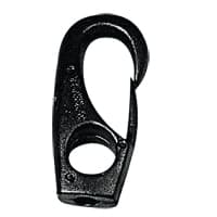 Snap Hook w/Eye 1/2'' x 2 1/4'' (Ã˜12 x 58 mm), f/ 5/16'' (Ã˜8 mm) Cord, Polyam. Black