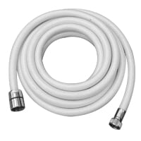 Shower Hose Braid, 9,8ft (3m), 1/2''-3/8'' threads, White
